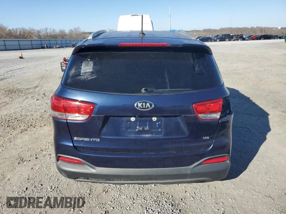 2018 Kia Sorento LX V6 with VIN 5XYPGDA59JG416751, listed as a Copart auction lot 48550805 with 0 mi miles and Salvage Title. Bid and sale history available at carsss.com. Image 6.