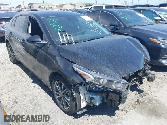 2023 Kia Forte LXS with VIN 3KPF24AD6PE559955, listed as a IAAI auction lot 41856679 with 14,968 mi miles. Bid and sale history available at carsss.com. Image 1.