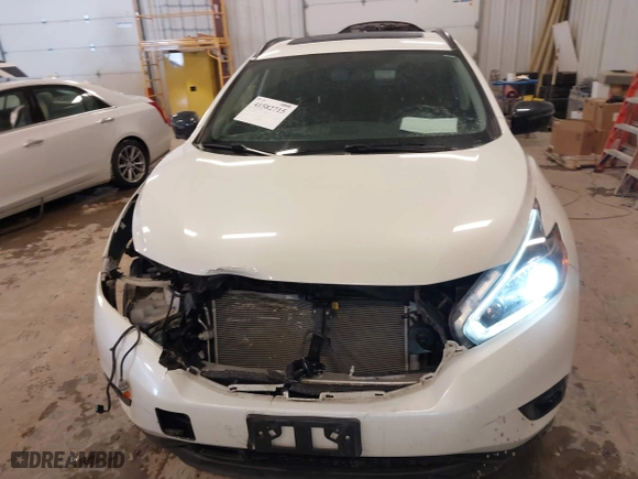 2018 Nissan Murano Platinum with VIN 5N1AZ2MH0JN123528, listed as a IAAI auction lot 41582715 with 91,688 mi miles. Bid and sale history available at carsss.com. Image 12.