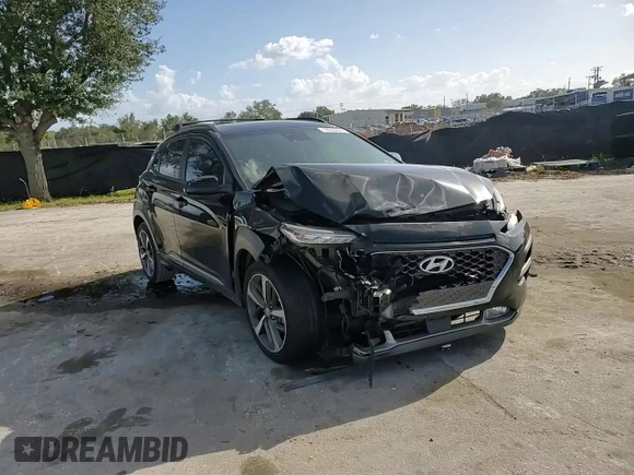2021 Hyundai Kona Ultimate with VIN KM8K53A5XMU728876, listed as a Copart auction lot 78935024 with 36,198 mi miles and Salvage Title. Bid and sale history available at carsss.com. Image 12.