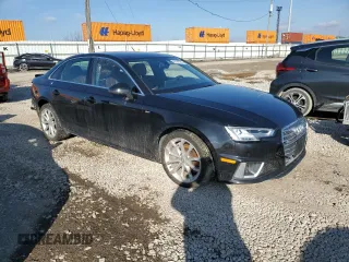 2019 Audi A4 Premium Plus with VIN WAUENAF42KA073971, listed as a Copart auction lot 89149745 with 53,863 mi miles and Salvage Title. Bid and sale history available at carsss.com. Image 4.