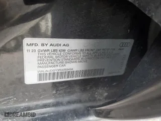 2024 Audi A3 Premium with VIN WAUAUDGY3RA059494, listed as a Copart auction lot 88707605 with 25,989 mi miles and Clean Title. Bid and sale history available at carsss.com. Image 12.