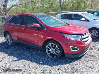 2017 Ford Edge Titanium with VIN 2FMPK3K83HBC34846, listed as a IAAI auction lot 41983258 with 154,376 mi miles. Bid and sale history available at carsss.com. Image 1.