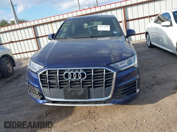 2021 Audi Q7 Premium Plus with VIN WA1LXAF72MD017846, listed as a IAAI auction lot 41475952 with 62,193 mi miles and . Bid and sale history available at DreamBid. Image 13.