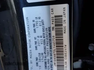 2020 Mazda CX-3 Sport with VIN JM1DKDB70L1465759, listed as a Copart auction lot 45913965 with 40,303 mi miles and Salvage Title. Bid and sale history available at carsss.com. Image 12.