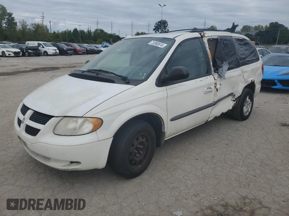2003 Dodge Caravan Sport with VIN 2D4GP44RX3R380035, listed as a Copart auction lot 73390974 with 0 mi miles and Salvage Title. Bid and sale history available at carsss.com. Image 1.