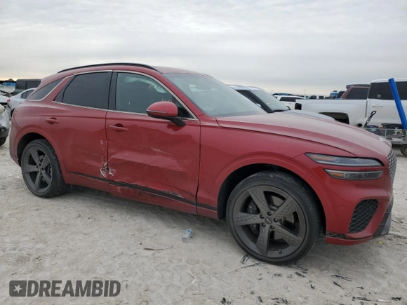 2022 Genesis GV70 Sport with VIN KMUMCDTCXNU011073, listed as a Copart auction lot 88661615 with 34,297 mi miles and Salvage title. Bid and sale history available at DreamBid. Image 4.