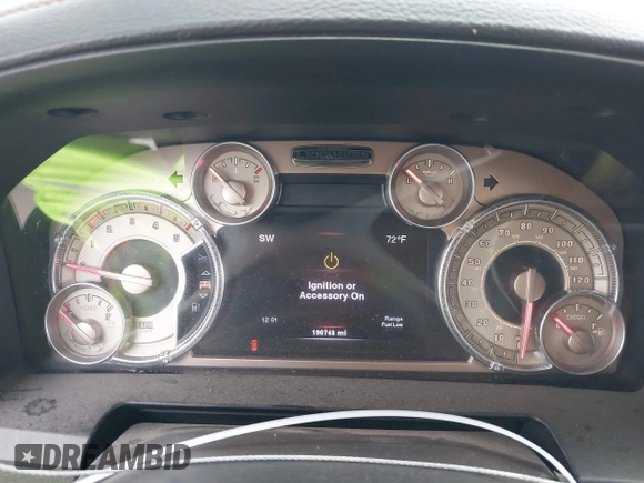 2013 Ram 2500 Laramie Longhorn with VIN 3C6UR5LL6DG570829, listed as a IAAI auction lot 42478766 with 190,743 mi miles and . Bid and sale history available at DreamBid. Image 6.