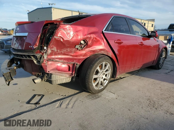2008 Cadillac CTS AWD w/1SB with VIN 1G6DS57VX80172013, listed as a Copart auction lot 88729765 with 135,731 mi miles and Salvage Title. Bid and sale history available at carsss.com. Image 3.