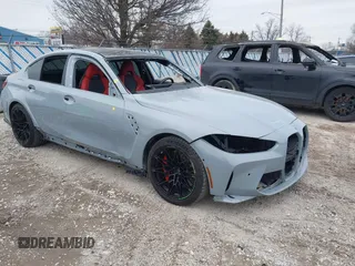 2024 BMW M3 Competition xDrive z VIN WBS43AY08RFS19830, wystawiony jako IAAI lot #41506228 z przebiegiem 10 330 mil mil oraz . Historia ofert i sprzedaży dostępna na DreamBid. Obrazek 1.