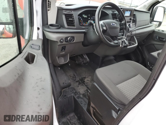 2022 Ford Transit Cargo with VIN 1FTBW3X89NKA31604, listed as a Copart auction lot 43710745 with 52,329 mi miles and Salvage title. Bid and sale history available at DreamBid. Image 8.