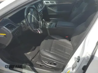 2017 Genesis G80 3.8L with VIN KMHGN4JE4HU177393, listed as a Copart auction lot 60968285 with 74,076 mi miles and Salvage title. Bid and sale history available at DreamBid. Image 7.