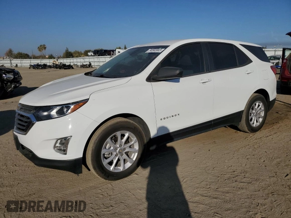 2021 Chevrolet Equinox LS with VIN 3GNAXFEV7MS104871, listed as a Copart auction lot 74592003 with 49,069 mi miles and Salvage title. Bid and sale history available at DreamBid. Image 1.