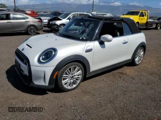 2024 MINI Convertible Cooper S with VIN WMW43DL08R3S00631, listed as a Copart auction lot 49013325 with 13,760 mi miles and Clean Title. Bid and sale history available at carsss.com. Image 1.