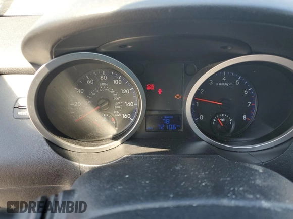 2010 Hyundai Genesis Coupe Premium with VIN KMHHT6KD4AU014924, listed as a Copart auction lot 65768285 with 72,106 mi miles and Salvage title. Bid and sale history available at DreamBid. Image 9.