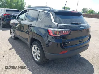 2024 Jeep Compass Latitude with VIN 3C4NJDBN4RT100797, listed as a IAAI auction lot 42572805 with 26,508 mi miles and . Bid and sale history available at DreamBid. Image 3.