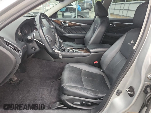 2014 Infiniti Q50 Premium with VIN JN1BV7AP4EM671611, listed as a Copart auction lot 63698505 with 134,904 mi miles and Salvage title. Bid and sale history available at DreamBid. Image 7.