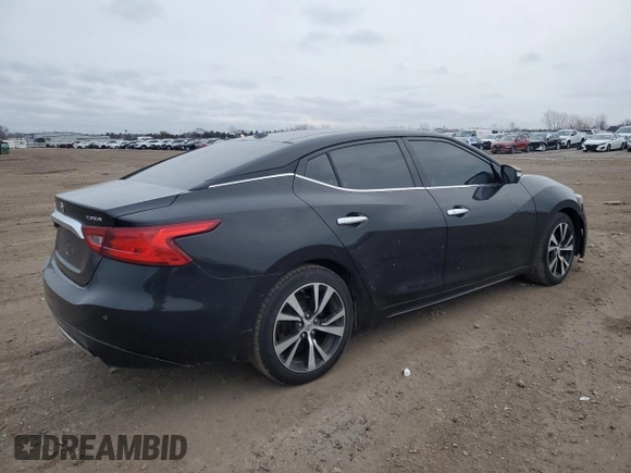 2018 Nissan Maxima Platinum with VIN 1N4AA6APXJC362973, listed as a Copart auction lot 43846205 with 105,823 mi miles and Salvage Title. Bid and sale history available at DreamBid. Image 3.