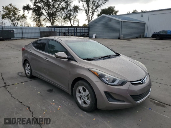 2014 Hyundai Elantra SE with VIN 5NPDH4AE1EH511187, listed as a Copart auction lot 80485734 with 121,115 mi miles and Salvage Title. Bid and sale history available at DreamBid. Image 4.