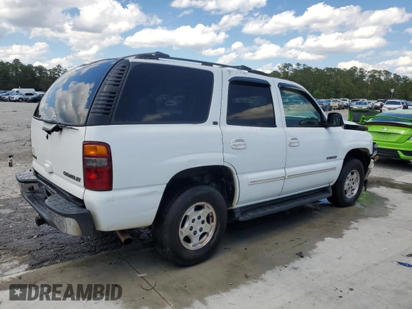 2002 Chevrolet Tahoe LT with VIN 1GNEC13Z92J335338, listed as a Copart auction lot 56715805 with 332,986 mi miles and Salvage title. Bid and sale history available at DreamBid. Image 3.