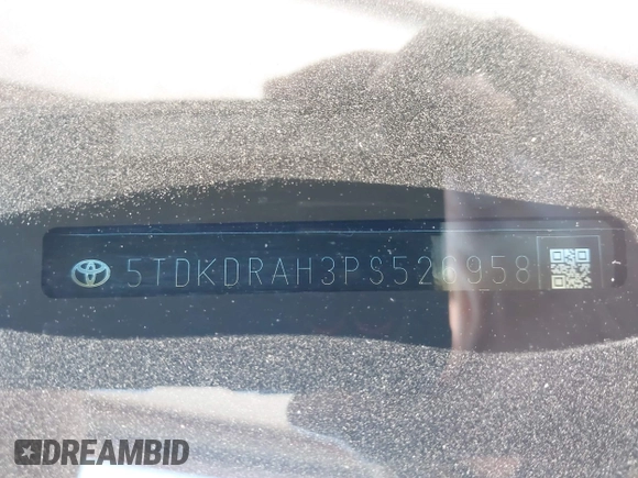 2023 Toyota Highlander L with VIN 5TDKDRAH3PS526958, listed as a IAAI auction lot 42397325 with 10,430 mi miles and . Bid and sale history available at DreamBid. Image 9.