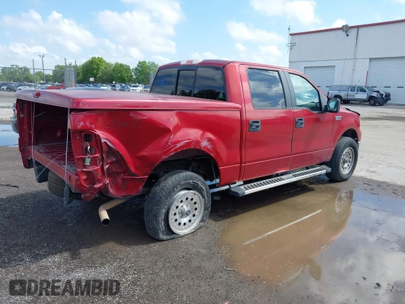 2008 Ford F-150 XLT with VIN 1FTPW14518FA62606, listed as a IAAI auction lot 41923904 with 123,010 mi miles. Bid and sale history available at carsss.com. Image 4.