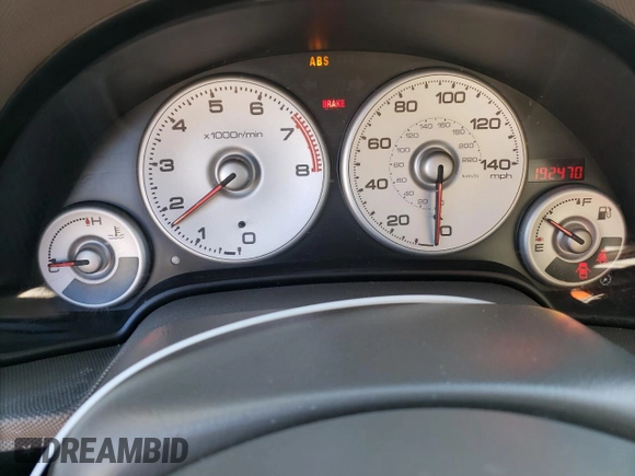 2003 Acura RSX with VIN JH4DC53833S001951, listed as a Copart auction lot 78457234 with 192,470 mi miles and Salvage Title. Bid and sale history available at carsss.com. Image 9.