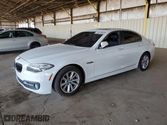 2015 BMW 5 Series 528i xDrive with VIN WBA5A7C55FD621638, listed as a Copart auction lot 54967385 with 122,391 mi miles and Clean Title. Bid and sale history available at carsss.com. Image 1.