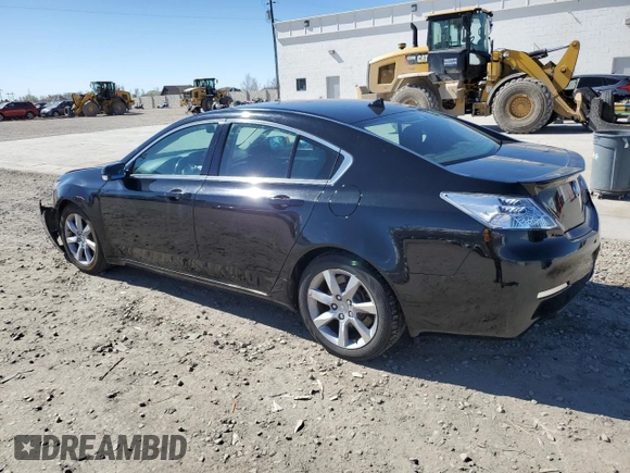 2012 Acura TL Tech Auto with VIN 19UUA8F51CA025313, listed as a Copart auction lot 50206155 with 162,860 mi miles and Salvage Title. Bid and sale history available at carsss.com. Image 2.