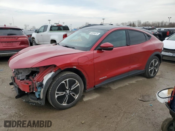 2021 Ford Mustang Mach-E Select with VIN 3FMTK1SS1MMA36483, listed as a Copart auction lot 44594675 with 43,297 mi miles and Salvage Title. Bid and sale history available at DreamBid. Image 1.