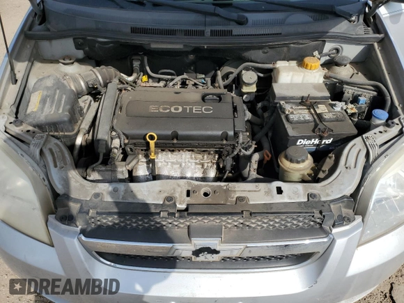 2010 Chevrolet Aveo 1LT z VIN KL1TD5DE3AB122966, wystawiony jako Copart lot #54214875 z przebiegiem 48 898 mil mil oraz Szkoda całkowita • Salvage title. Historia ofert i sprzedaży dostępna na DreamBid. Obrazek 11.