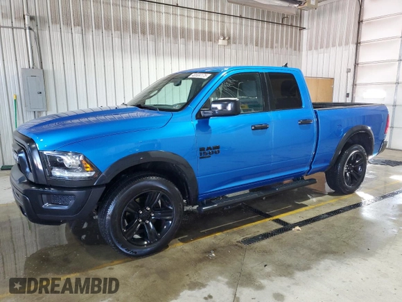 2021 Ram 1500 Classic Warlock with VIN 1C6RR7GG6MS554380, listed as a Copart auction lot 48504175 with 52,477 mi miles and Salvage Title. Bid and sale history available at carsss.com. Image 1.