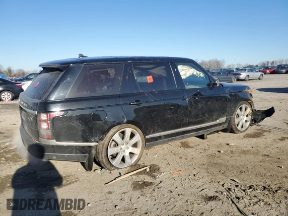 2015 Land Rover Range Rover Supercharged с VIN SALGS3TF2FA218690, выставлен на аукционе Copart как лот 46417235 с пробегом 106 784 миль миль и Списание • Salvage title. История ставок и продаж доступна на DreamBid. Изображение 3.