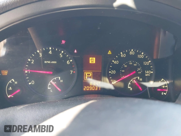 2009 Infiniti QX56 with VIN 5N3AA08D69N904172, listed as a IAAI auction lot 41756378 with 209,031 mi miles. Bid and sale history available at carsss.com. Image 7.