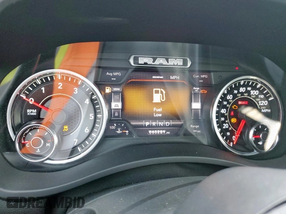 2022 Ram 2500 Big Horn with VIN 3C6UR5DJ3NG170399, listed as a Copart auction lot 53692075 with 60,281 mi miles and Salvage title. Bid and sale history available at DreamBid. Image 9.