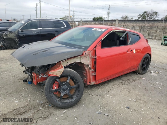 2020 Hyundai Veloster N with VIN KMHT36AH4LU007036, listed as a Copart auction lot 42492445 with 0 mi miles and Non Repairable. Bid and sale history available at carsss.com. Image 1.