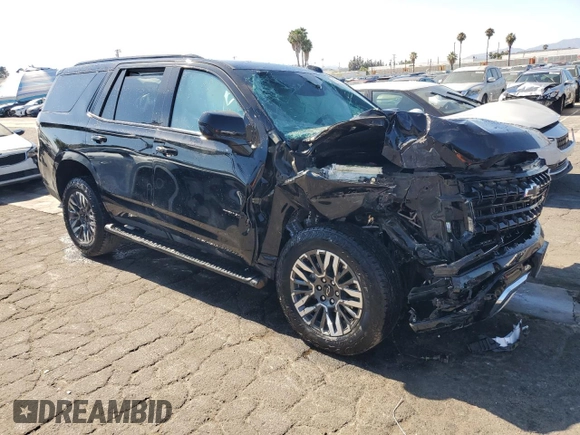 2025 Chevrolet Tahoe Z71 with VIN 1GNS6PRD8SR202788, listed as a Copart auction lot 63323005 with 14,824 mi miles and Clean title. Bid and sale history available at DreamBid. Image 4.