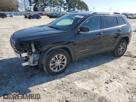 2021 Jeep Cherokee Altitude with VIN 1C4PJLLB9MD112353, listed as a Copart auction lot 48692805 with 93,074 mi miles and Salvage Title. Bid and sale history available at carsss.com. Image 1.