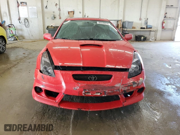 2002 Toyota Celica GT with VIN JTDDR32TX20112016, listed as a Copart auction lot 80249374 with 353,834 mi miles and Salvage Title. Bid and sale history available at carsss.com. Image 5.
