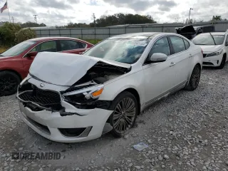 2014 Kia Cadenza Limited with VIN KNALN4D72E5164368, listed as a Copart auction lot 79401354 with 123,869 mi miles and Salvage Title. Bid and sale history available at carsss.com. Image 1.
