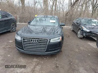 2015 Audi A8 L 4.0T with VIN WAU32AFD5FN026108, listed as a IAAI auction lot 41652860 with 148,253 mi miles. Bid and sale history available at carsss.com. Image 13.