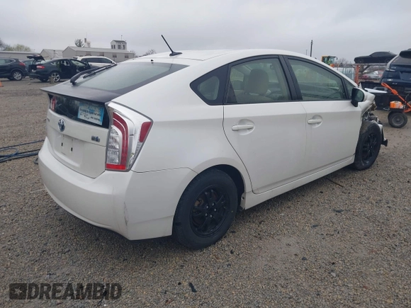 2012 Toyota Prius One with VIN JTDKN3DUXC5460945, listed as a IAAI auction lot 41917644 with 190,113 mi miles. Bid and sale history available at carsss.com. Image 4.