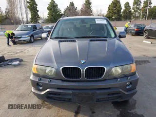 2003 BMW X5 3.0i with VIN 5UXFA53573LV83812, listed as a IAAI auction lot 41590046 with 166,841 mi miles. Bid and sale history available at carsss.com. Image 6.