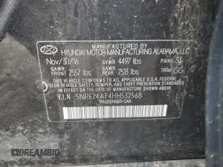 2017 Hyundai Sonata 2.4L with VIN 5NPE24AF4HH532568, listed as a Copart auction lot 51643865 with 158,057 mi miles and Salvage Title. Bid and sale history available at DreamBid. Image 13.