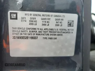 2014 Chevrolet Impala LS z VIN 2G1WA5E32E1186037, wystawiony jako Copart lot #43812615 z przebiegiem Nie podano mil oraz Szkoda całkowita • Salvage title. Historia ofert i sprzedaży dostępna na DreamBid. Obrazek 13.