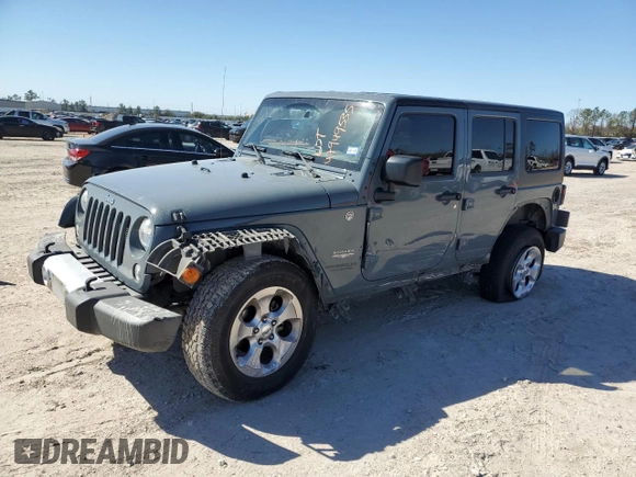 2015 Jeep Wrangler Unlimited Sahara with VIN 1C4BJWEGXFL624846, listed as a Copart auction lot 47949535 with 125,710 mi miles and Salvage Title. Bid and sale history available at carsss.com. Image 1.