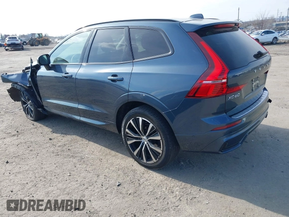 2023 Volvo XC60 Plus Dark Theme with VIN YV4L12RWXP1338603, listed as a IAAI auction lot 41675780 with 1 mi miles. Bid and sale history available at carsss.com. Image 3.