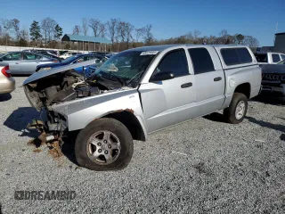 2007 Dodge Dakota SLT with VIN 1D7HE48K47S156533, listed as a Copart auction lot 48624005 with Not Provided miles and Salvage Title. Bid and sale history available at carsss.com. Image 1.
