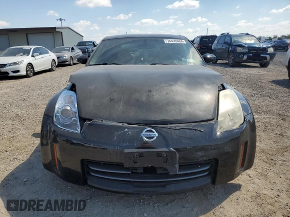 2007 Nissan 350Z with VIN JN1BZ34D27M504665, listed as a Copart auction lot 74428404 with 142,778 mi miles and Salvage Title. Bid and sale history available at DreamBid. Image 5.