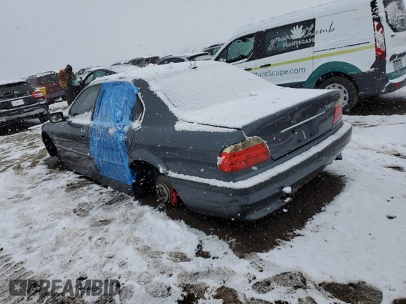 2001 BMW 7 Series 740i with VIN WBAGG83481DN84968, listed as a Copart auction lot 82552834 with Not provided miles and Non repairable. Bid and sale history available at DreamBid. Image 2.